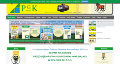 Desktop Screenshot of pgk-wolow.pl