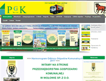 Tablet Screenshot of pgk-wolow.pl